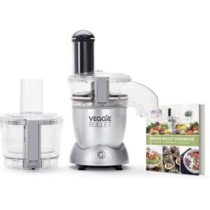 Veggie Bullet 12-Piece Full-Size Food Processor Slicer Shredder Spiralizer New